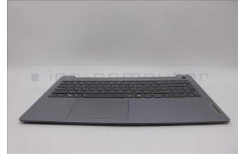 Lenovo 5CB1N95270 C-Cover with keyboard, Greek, Arctic Grey, Backlight, Fingerprint, US