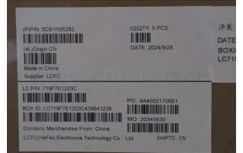 Lenovo 5CB1N95282 C-Cover with keyboard, Spanish, Arctic Grey, Backlight, Fingerprint, UK