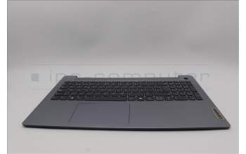 Lenovo 5CB1N95282 C-Cover with keyboard, Spanish, Arctic Grey, Backlight, Fingerprint, UK