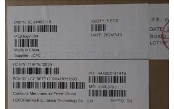 Lenovo 5CB1N95318 C-Cover with keyboard, UK English, Arctic Grey, Backlight, UK