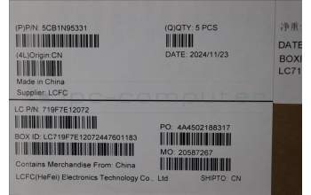 Lenovo 5CB1N95331 C-Cover with keyboard, German, Abyss Blue, Backlight, Fingerprint, UK