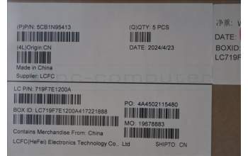 Lenovo 5CB1N95413 C-Cover with keyboard, English, Arctic Grey, Non-Backlight, US