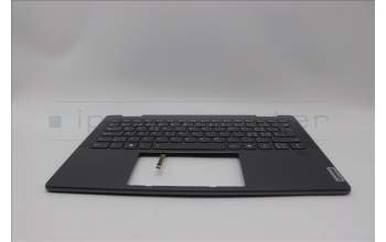 Lenovo 5CB1N95772 C-Cover with keyboard, Switzerland, Storm Grey, FingerPrint, UK
