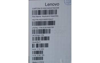 Lenovo 5CB1N95795 COVER UpperCaseASM GRE H83DK NFP SG