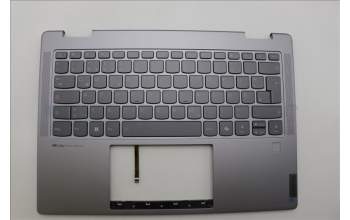 Lenovo 5CB1N96857 C-Cover with keyboard, German, Arctic Grey, FingerPrint, UK