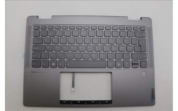 Lenovo 5CB1N96859 C-Cover with keyboard, Nordic, Arctic Grey, FingerPrint, UK