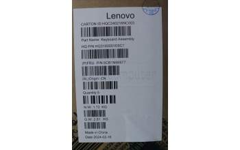 Lenovo 5CB1N96877 COVER UpperCaseASM USA ENG H83DK FP ARG