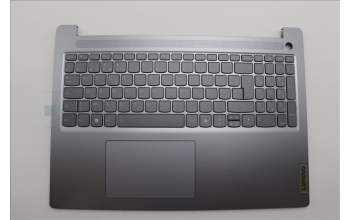 Lenovo 5CB1N97069 C-Cover with keyboard, French, Arctic Grey, Backlight, Fingerprint, US