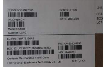 Lenovo 5CB1N97086 C-Cover with keyboard, Switzerland, Arctic Grey, Backlight, Fingerprint, UK