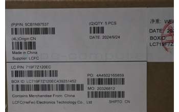 Lenovo 5CB1N97537 C-Cover with keyboard, Belgian, Arctic Grey, Non-Backlight, UK