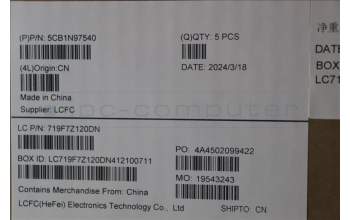 Lenovo 5CB1N97540 C-Cover with keyboard, Switzerland, Arctic Grey, Non-Backlight, UK