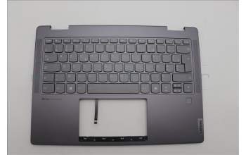 Lenovo 5CB1N97635 C-Cover with keyboard, French, Storm Grey, FingerPrint, US