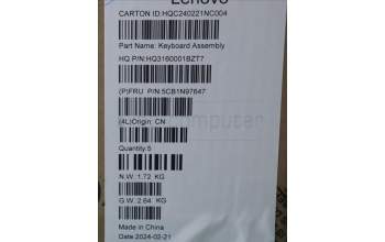 Lenovo 5CB1N97647 COVER UpperCaseASM GER H83DJ NFP SG