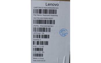 Lenovo 5CB1N97651 C-Cover with keyboard, Russian, Storm Grey, Non-FingerPrint, US