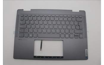 Lenovo 5CB1N97661 C-Cover with keyboard, Czech Slovakian, Storm Grey, Non-Fingerprint, UK