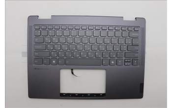 Lenovo 5CB1N98046 C-Cover with keyboard, Ukraine, Storm Grey, Non-FingerPrint, US