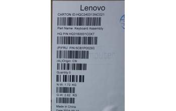 Lenovo 5CB1P00293 C-Cover with keyboard, Switzerland, Tidal Teal, Non-Fingerprint, UK