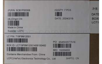 Lenovo 5CB1P00308 Cover L 83AC D COVER LG