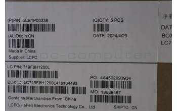 Lenovo 5CB1P00338 C-Cover with keyboard, UK English, Luna Grey, UK