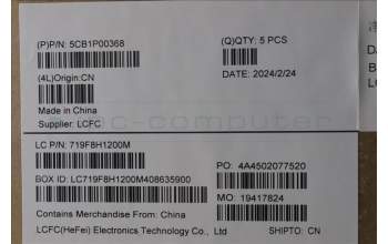 Lenovo 5CB1P00368 C-Cover with keyboard, Turkish, Cosmic Blue, UK