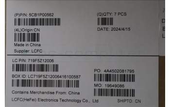 Lenovo 5CB1P00562 COVER L 83DN MINI_LG_B