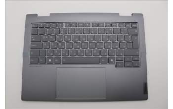 Lenovo 5CB1P00573 C-Cover with keyboard, Bulgarian, Luna Grey, Backlight, UK