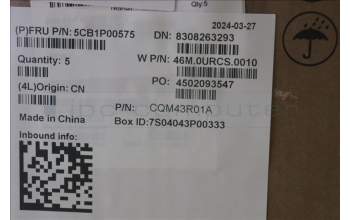 Lenovo 5CB1P00575 COVER Upper Case ASM_EURO ENG W21MX LGBL