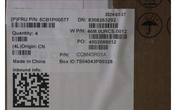 Lenovo 5CB1P00577 C-Cover with keyboard, German, Luna Grey, Backlight, UK