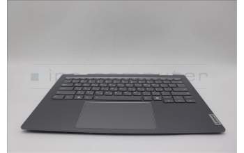 Lenovo 5CB1P00579 C-Cover with keyboard, Hebrew, Luna Grey, Backlight, US