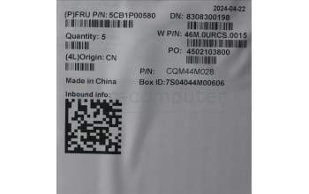 Lenovo 5CB1P00580 C-Cover with keyboard, Hungarian, Luna Grey, Backlight, UK