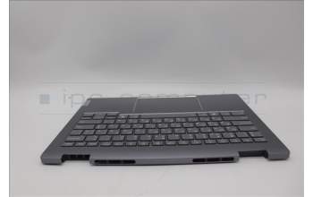 Lenovo 5CB1P00597 C-Cover with keyboard, Ukraine, Luna Grey, Backlight, US
