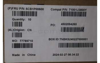 Lenovo 5CB1P00600 LCD Cover W/Ant C 83G1 IR VT