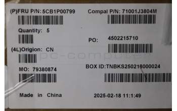 Lenovo 5CB1P00799 C-Cover with keyboard, Hungarian, Violet, Backlight, Non-Fingerprint, UK