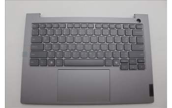 Lenovo 5CB1P00812 C-Cover with keyboard, Arabic, Arctic Grey, Backlight, US