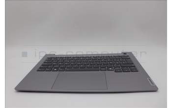 Lenovo 5CB1P00813 C-Cover with keyboard, Belgian, Arctic Grey, Backlight, UK