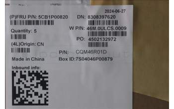 Lenovo 5CB1P00820 C-Cover with keyboard, French Arabic, Arctic Grey, Backlight, UK