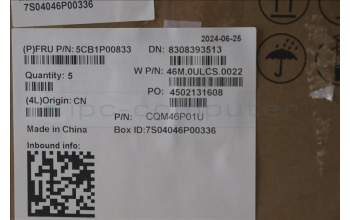 Lenovo 5CB1P00833 C-Cover with keyboard, Russian, Arctic Grey, Backlight, US