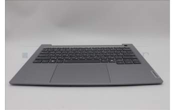 Lenovo 5CB1P00841 C-Cover with keyboard, Ukraine, Arctic Grey, Backlight, US