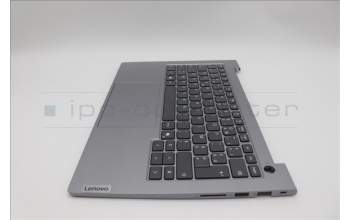Lenovo 5CB1P00850 C-Cover with keyboard, French, Arctic Grey, US