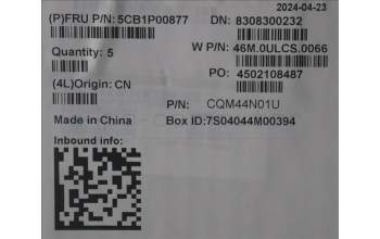 Lenovo 5CB1P00877 C-Cover with keyboard, Czech Slovakian, Arctic Grey, Backlight, UK