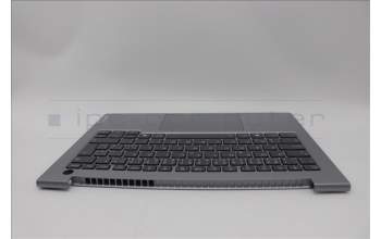 Lenovo 5CB1P00877 C-Cover with keyboard, Czech Slovakian, Arctic Grey, Backlight, UK