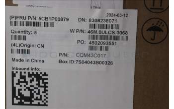 Lenovo 5CB1P00879 COVER Upper Case ASM_EURO ENGW21MRAGBL U