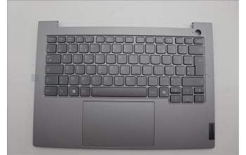 Lenovo 5CB1P00880 C-Cover with keyboard, French, Arctic Grey, Backlight, US