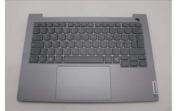 Lenovo 5CB1P00888 C-Cover with keyboard, Italian, Arctic Grey, Backlight, UK