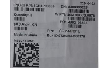 Lenovo 5CB1P00889 COVER Upper Case ASM_JPN W21MR AG BL U