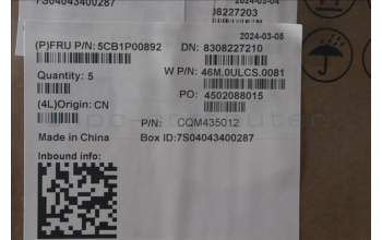 Lenovo 5CB1P00892 C-Cover with keyboard, Nordic, Arctic Grey, Backlight, UK