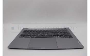 Lenovo 5CB1P00897 C-Cover with keyboard, Switzerland, Arctic Grey, Backlight, UK
