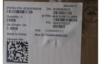 Lenovo 5CB1P00939 COVER Upper Case ASM_ENG W21MS AG BL H