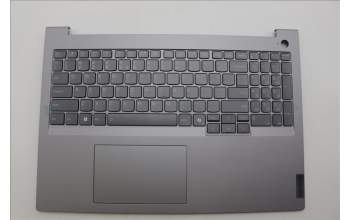 Lenovo 5CB1P00940 C-Cover with keyboard, US English Euro, Arctic Grey, Backlight, US