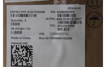 Lenovo 5CB1P00940 C-Cover with keyboard, US English Euro, Arctic Grey, Backlight, US